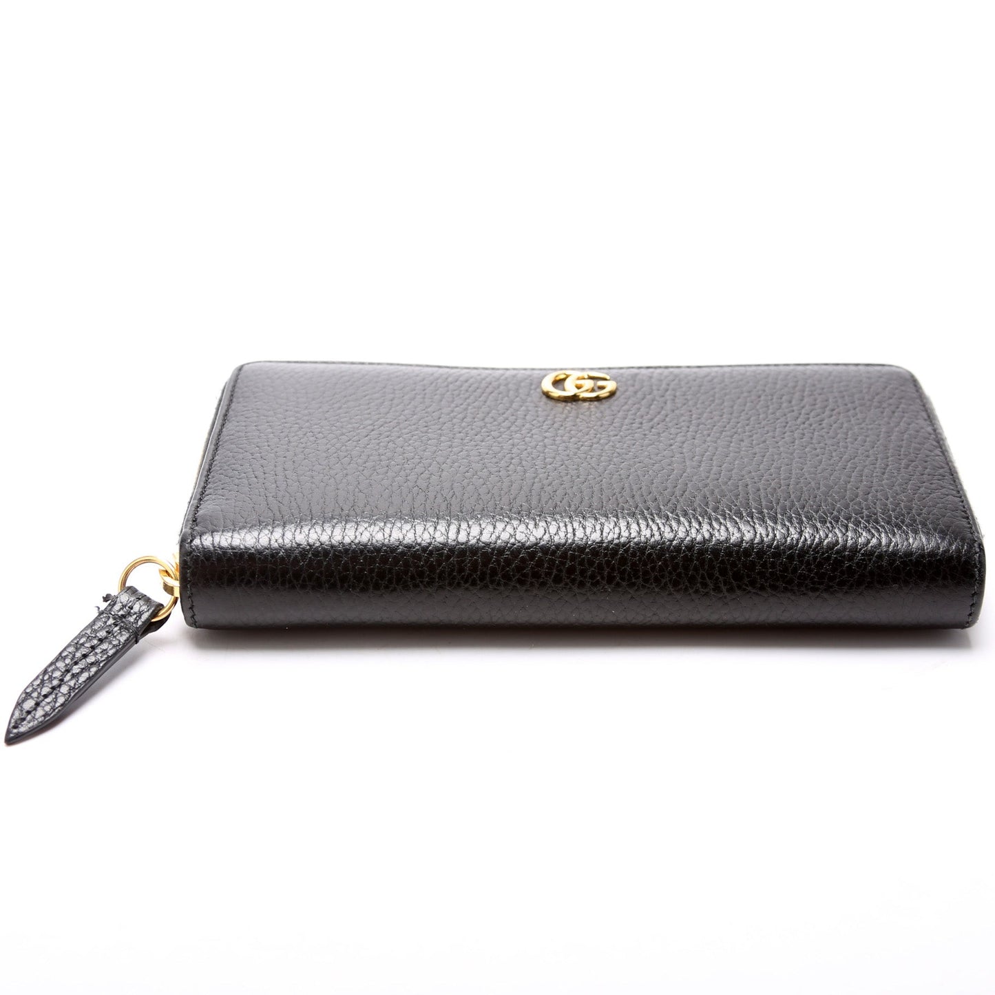 GG Leather Zip Around Wallet