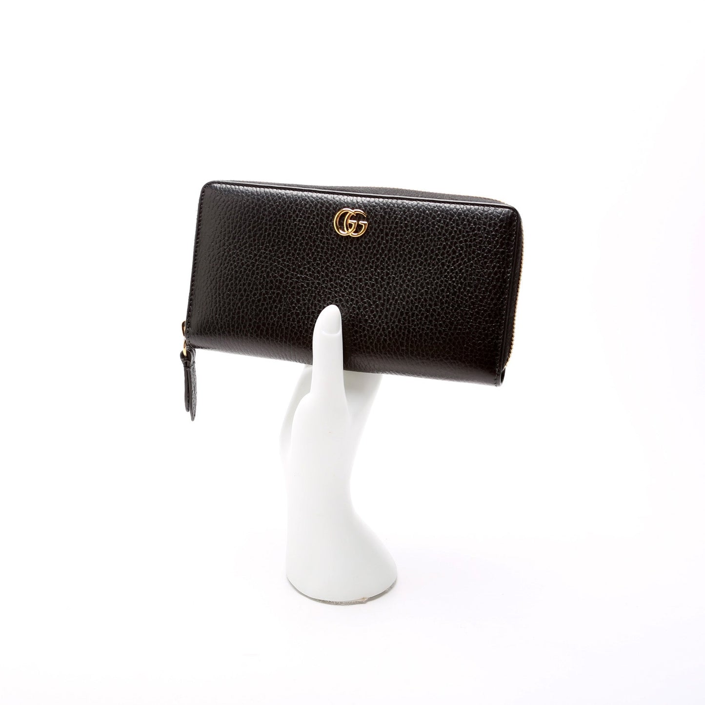 GG Leather Zip Around Wallet