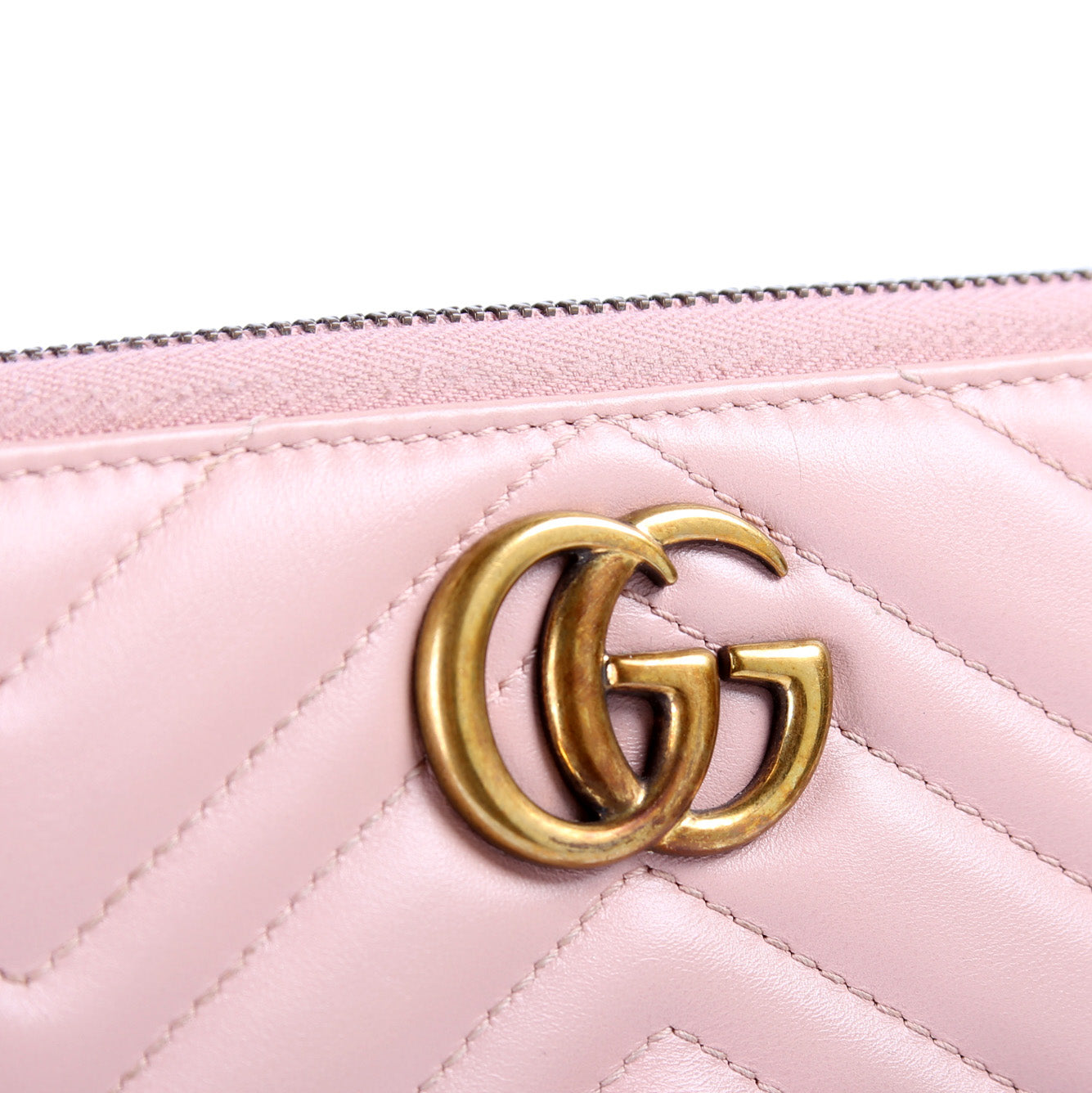 GG Marmont Zip Around Wallet