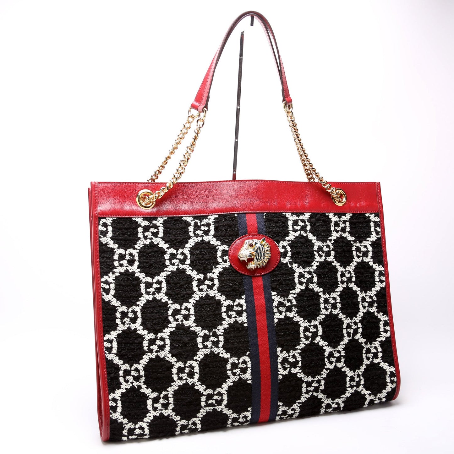 Rajah Chain GG Tweed Tote
