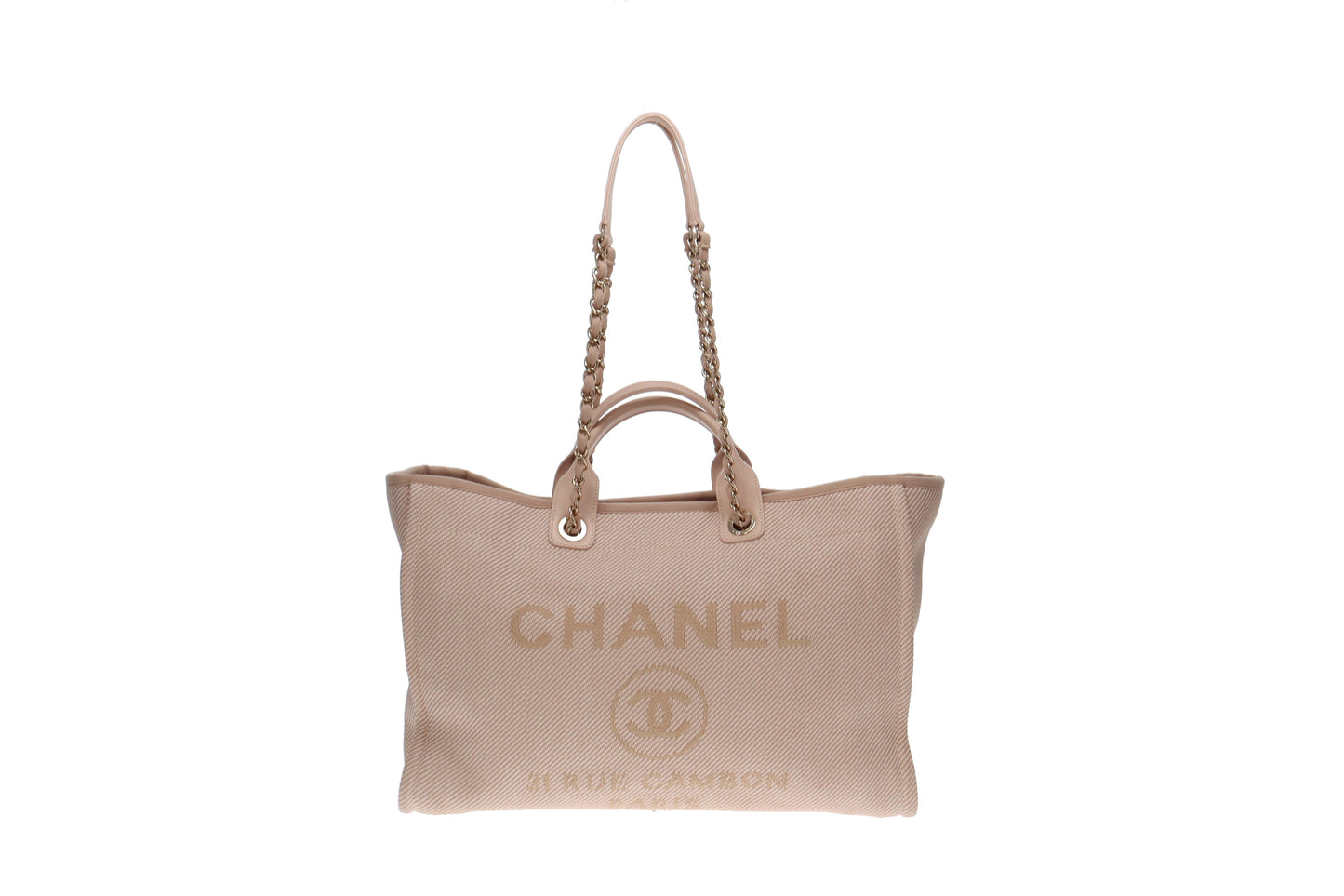 Chanel Large Deauville Tote Pale Pink RRP €4900