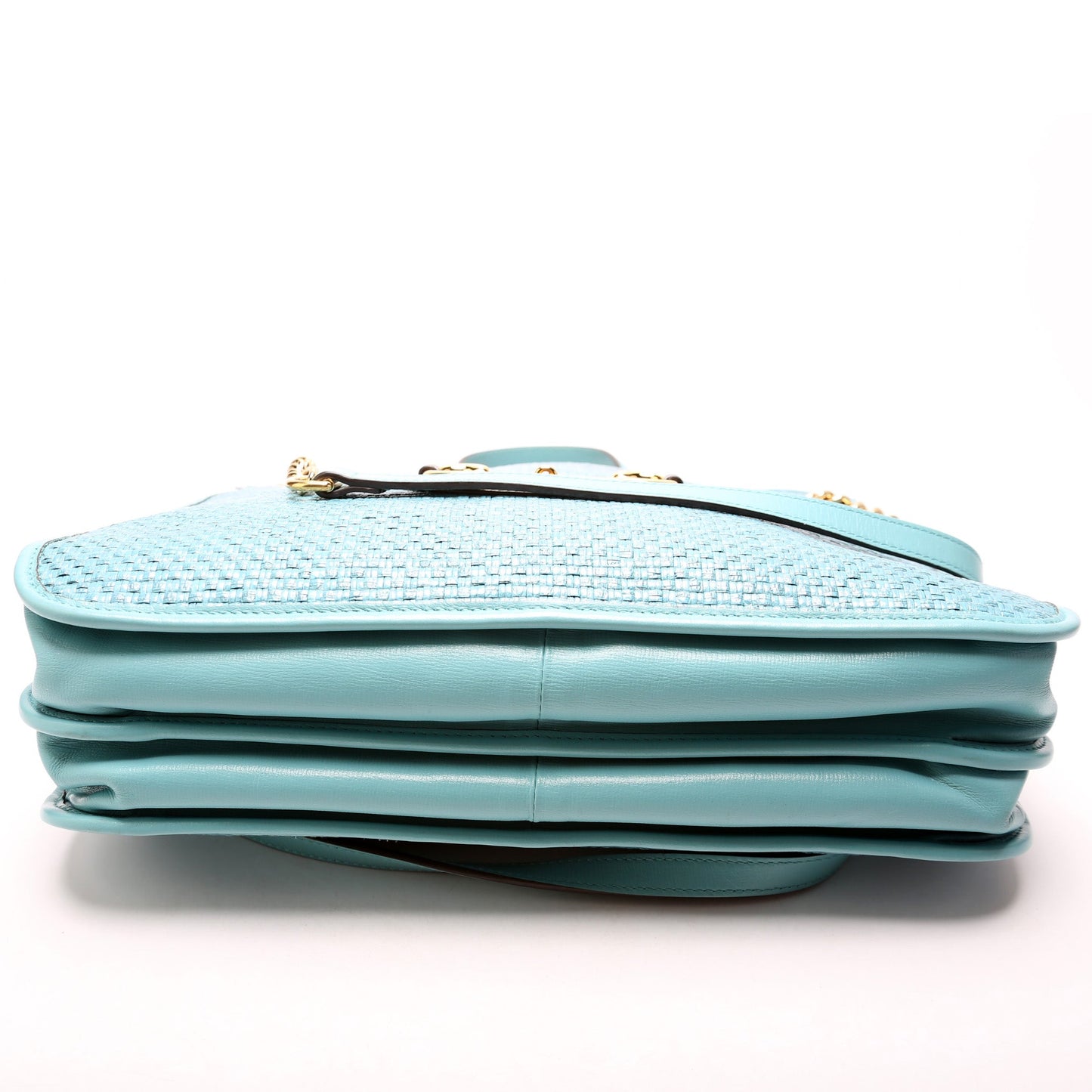 Horsebit Raffia Large Tote