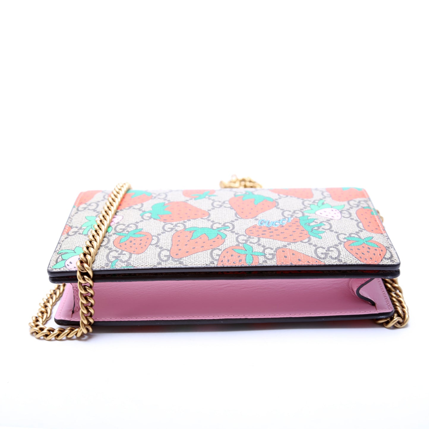 GG Stawberry Chain Wallet