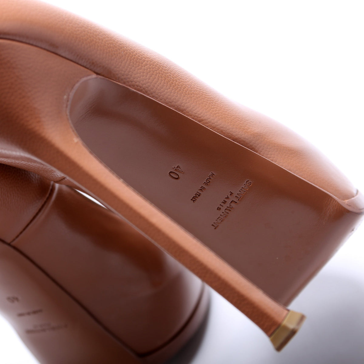 Leather Platform Pumps Size