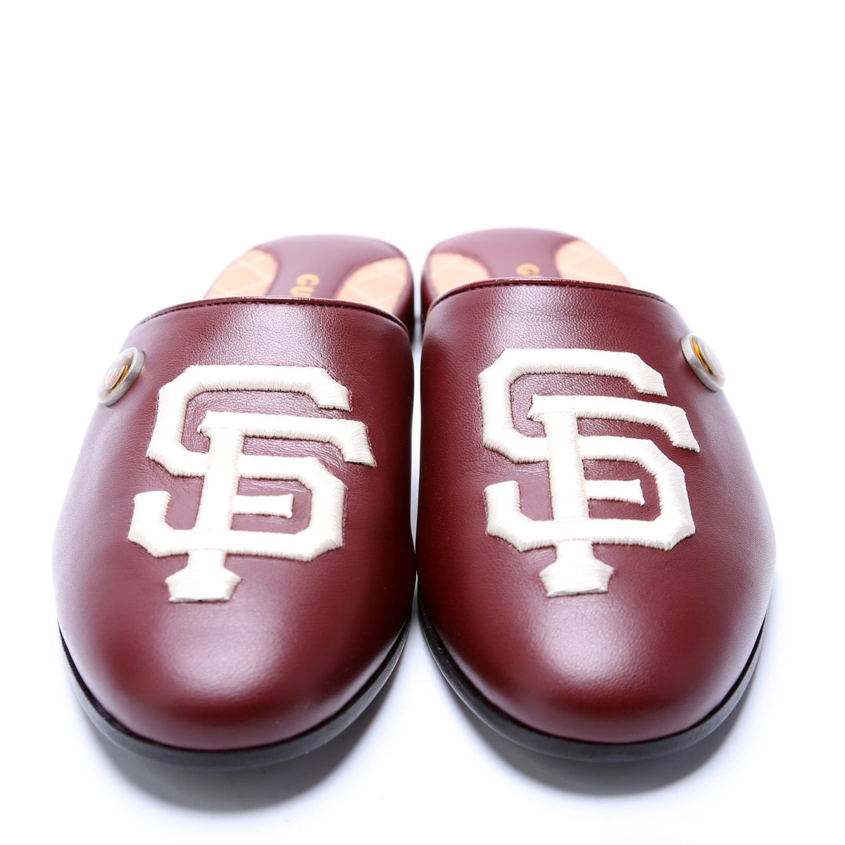 Giants Logo Mules w/ GG Canvas Shoe Bag