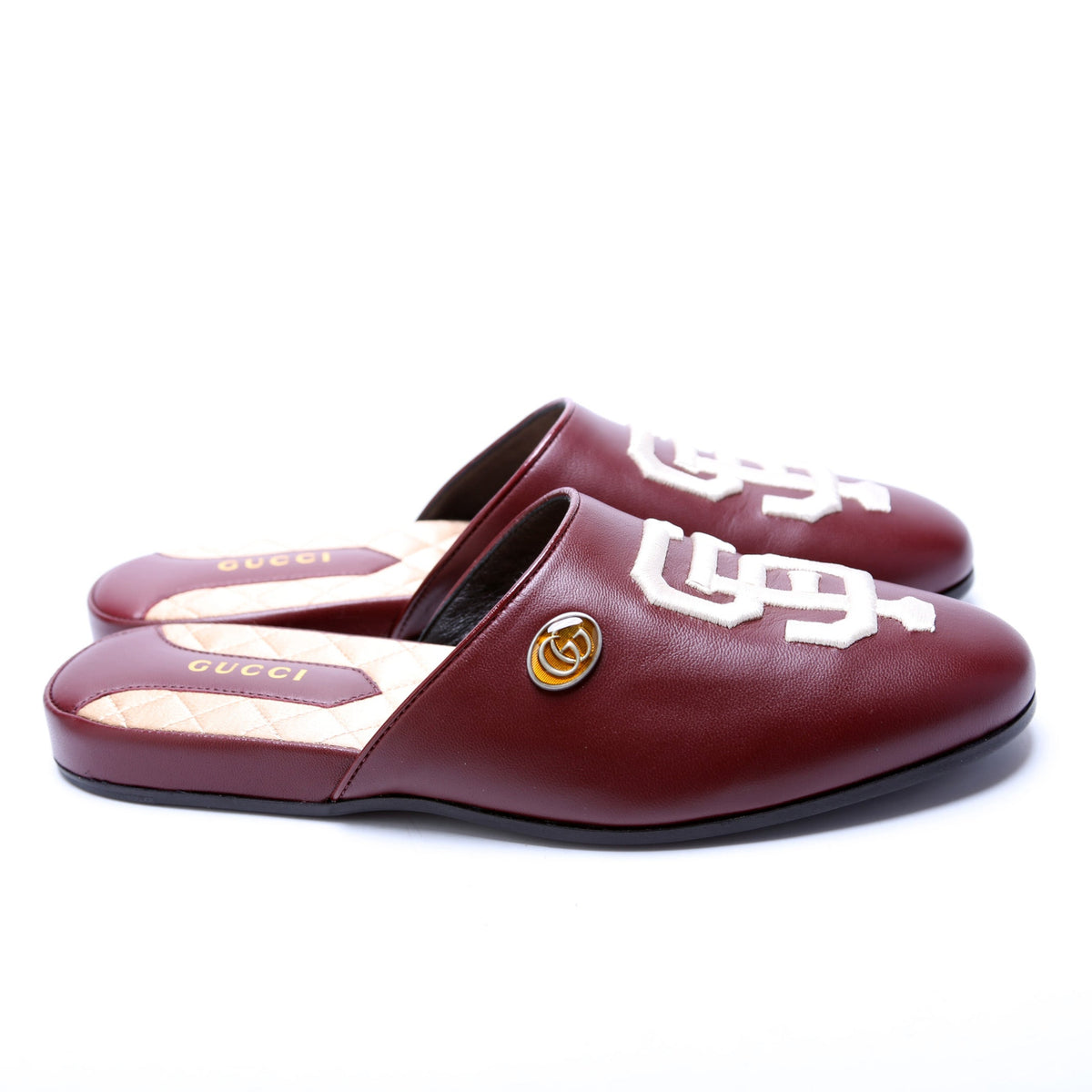 Giants Logo Mules w/ GG Canvas Shoe Bag