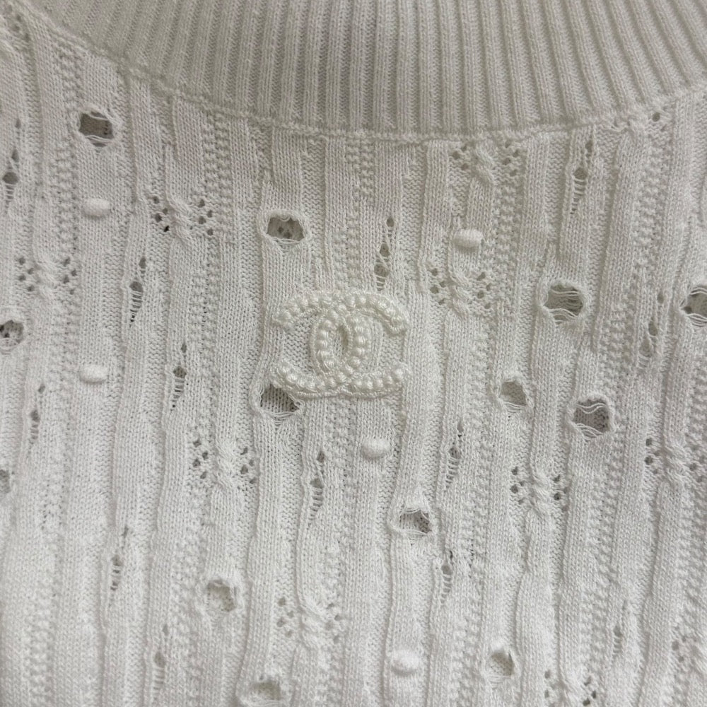 Chanel Coco Mark Knit Turtleneck Sweater