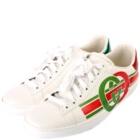 Ace Logo Leather Sneakers Size .
