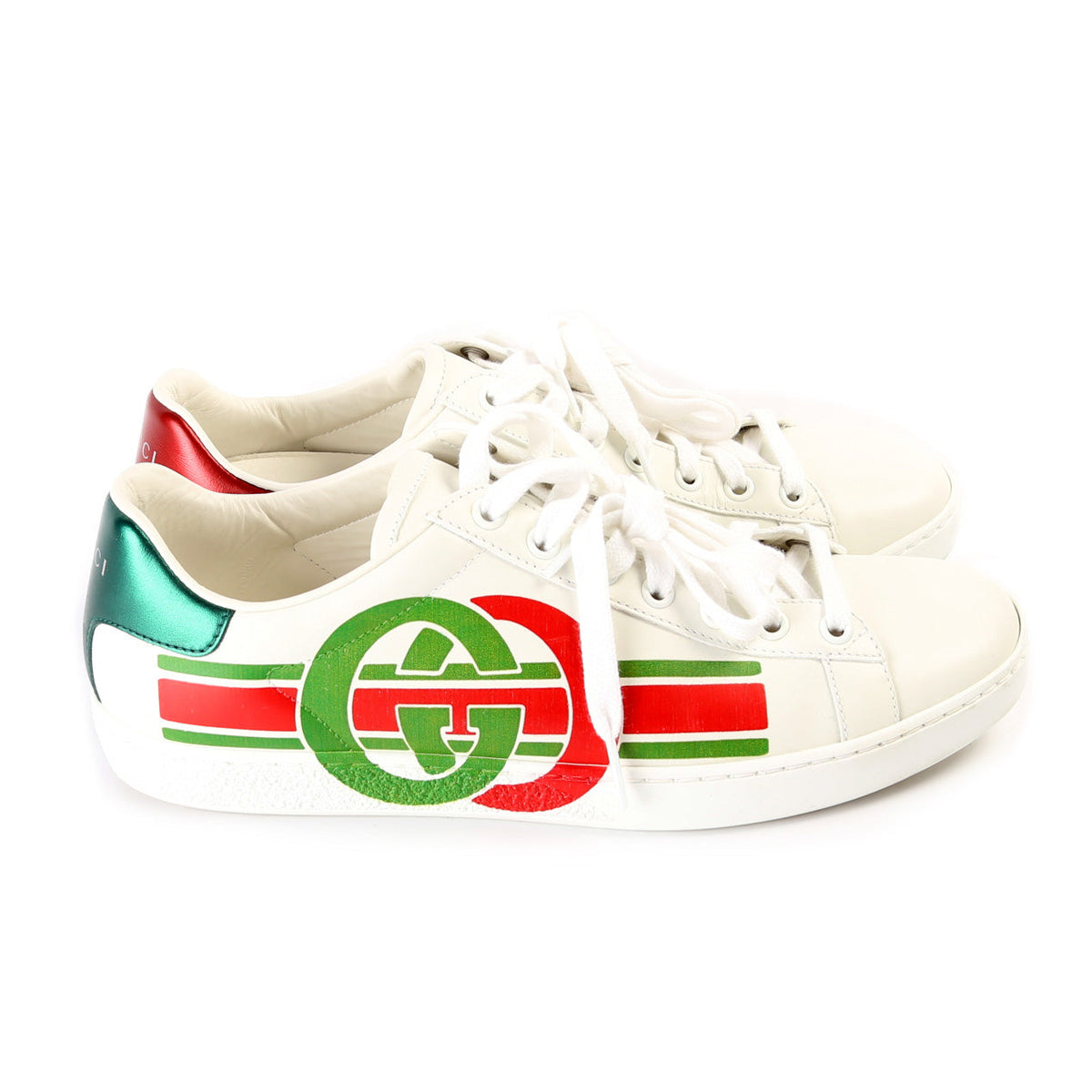 Ace Logo Leather Sneakers Size .