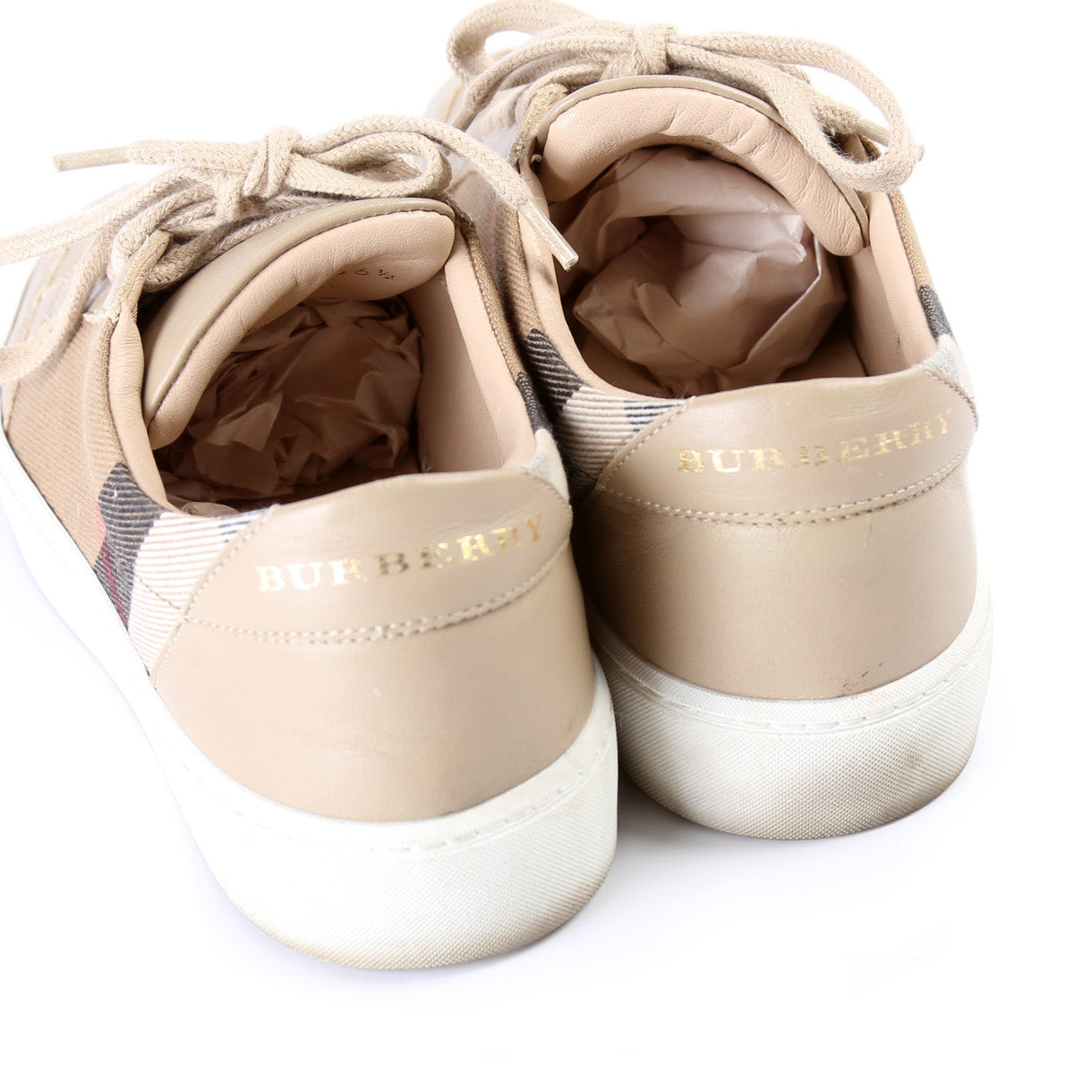 Salmond Check Sneakers Size 36.5