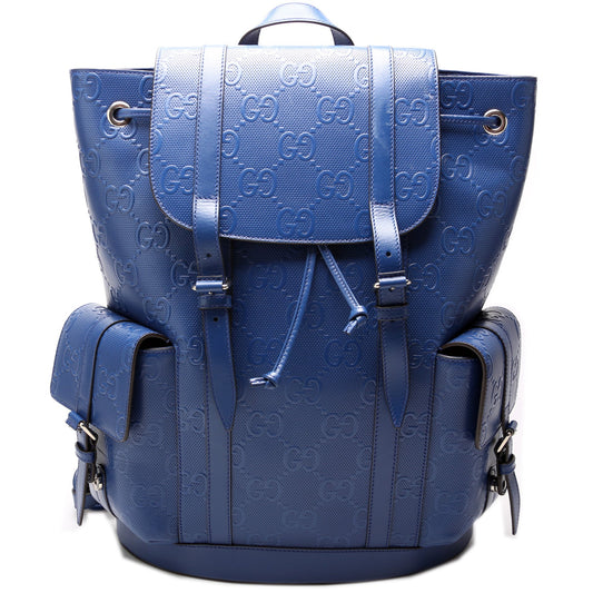 GG Embossed Leather Backpack