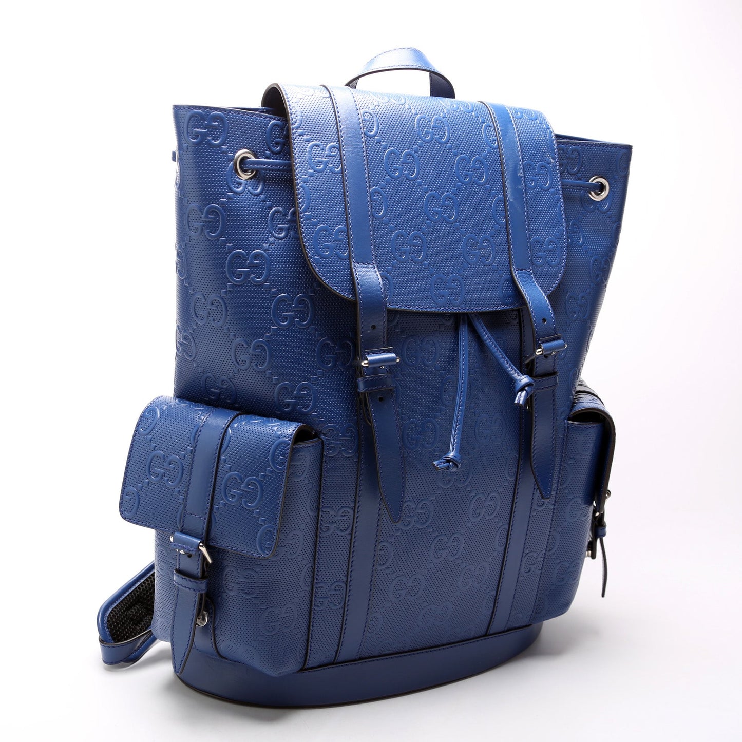 GG Embossed Leather Backpack