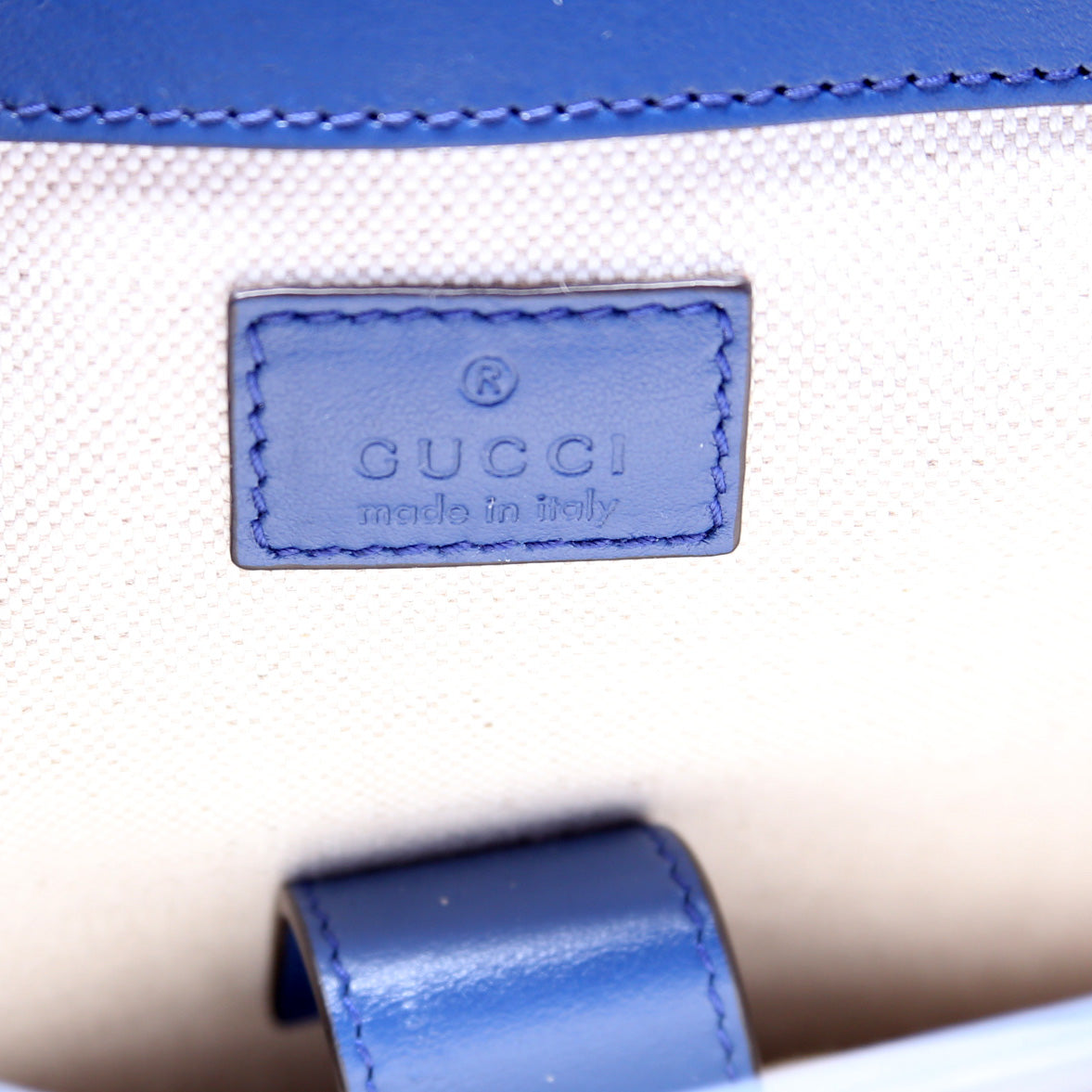 GG Embossed Leather Backpack