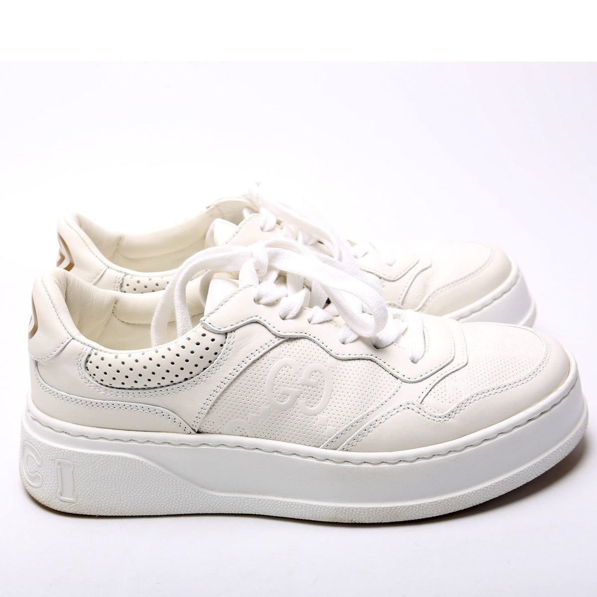 GG Chunky Leather Sneakers Size .