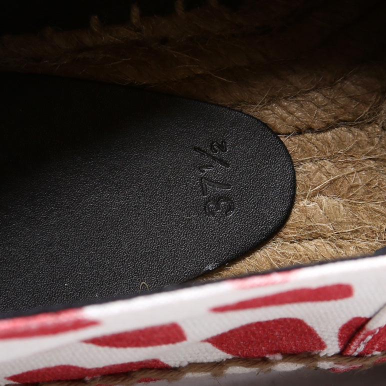 Espadrilles Lips Canvas Size .