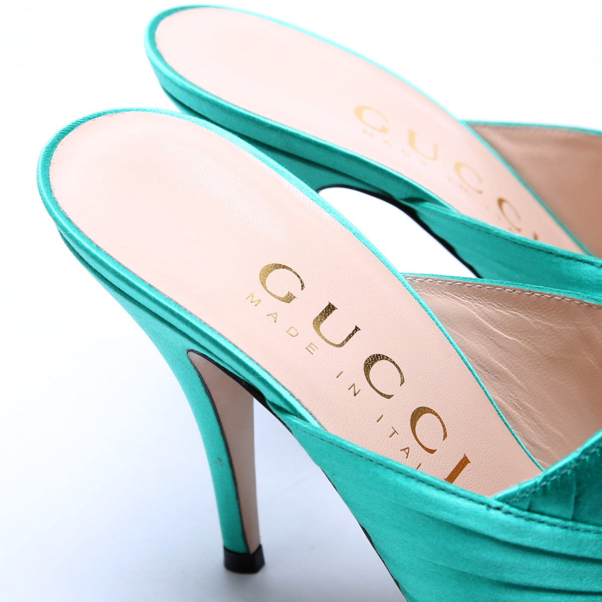 Double G Satin Sandals Size
