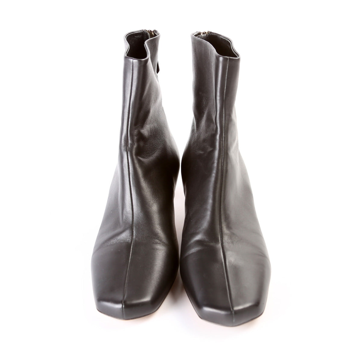 Sculptural Kitten Heel Ankle Boots Size 39