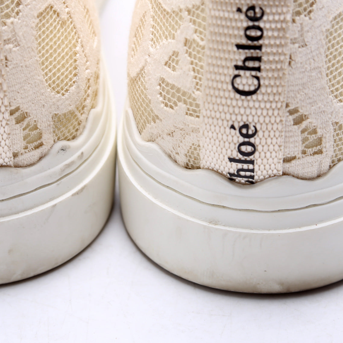 Lauren Lace Slip On Sneakers Size 38