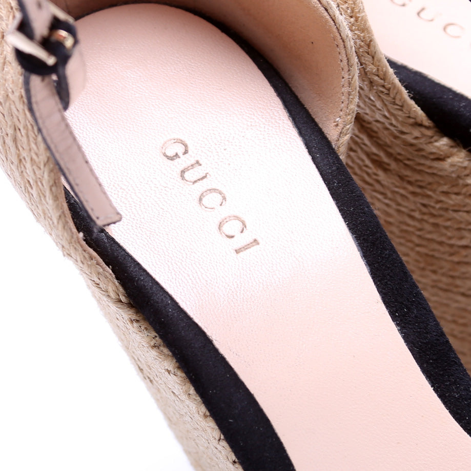 Horsebit Espadrille Wedges Size