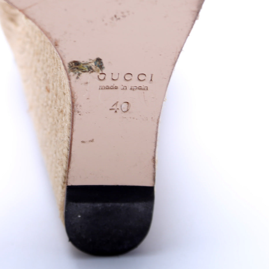 Horsebit Espadrille Wedges Size