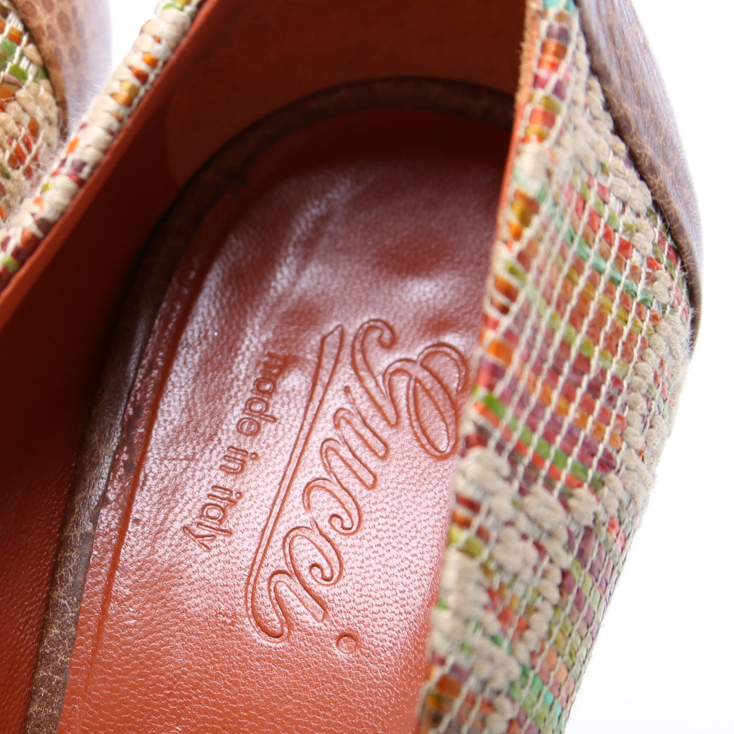 Horsebit Open Toe Pumps Size