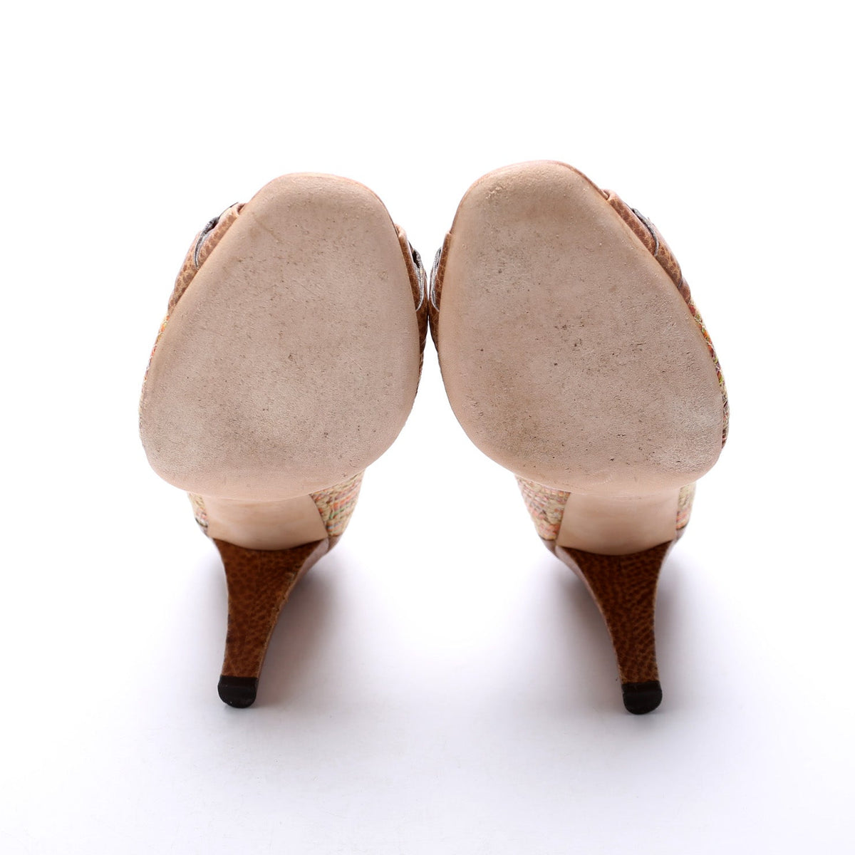 Horsebit Open Toe Pumps Size