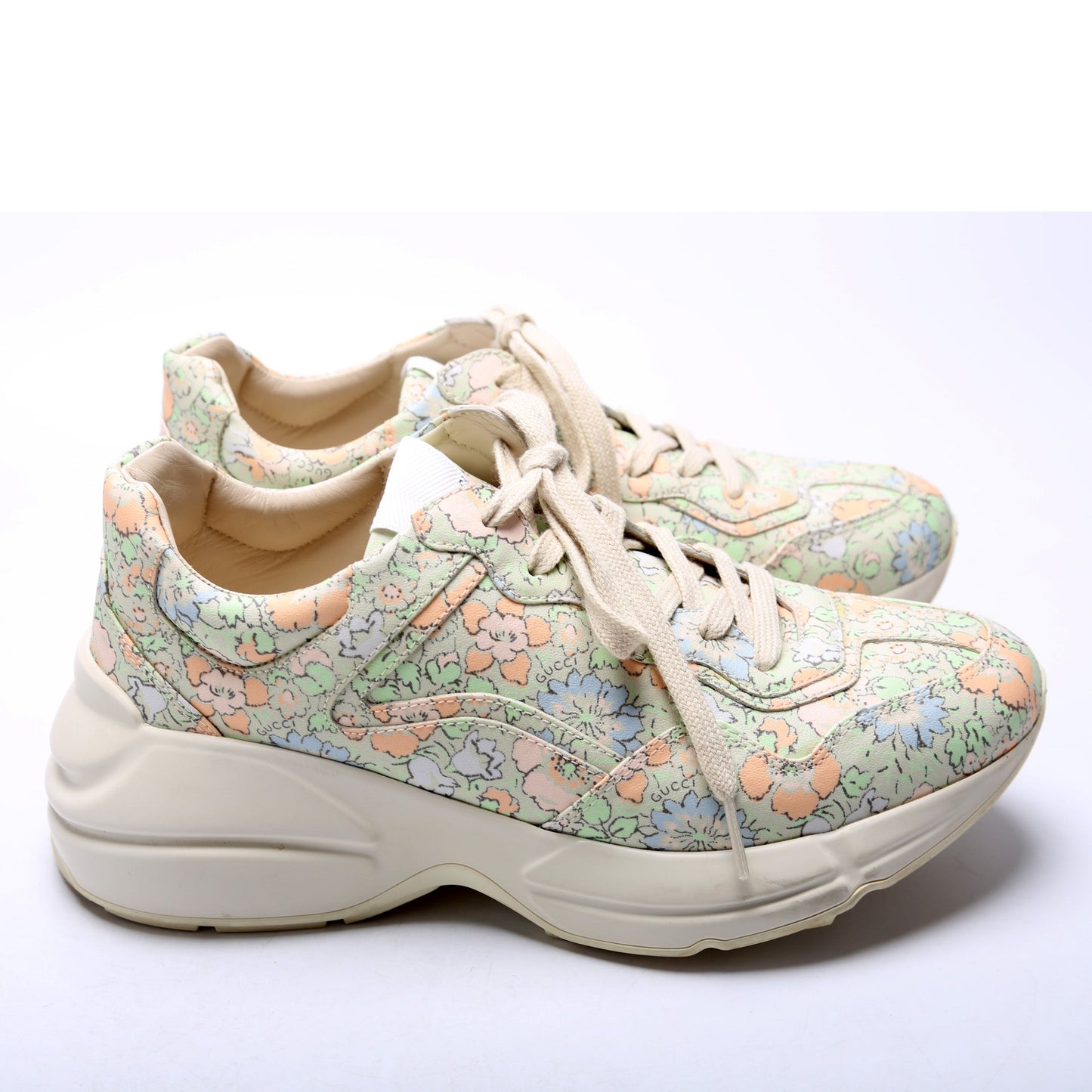 Gucci Rhyton Floral Sneakers Size