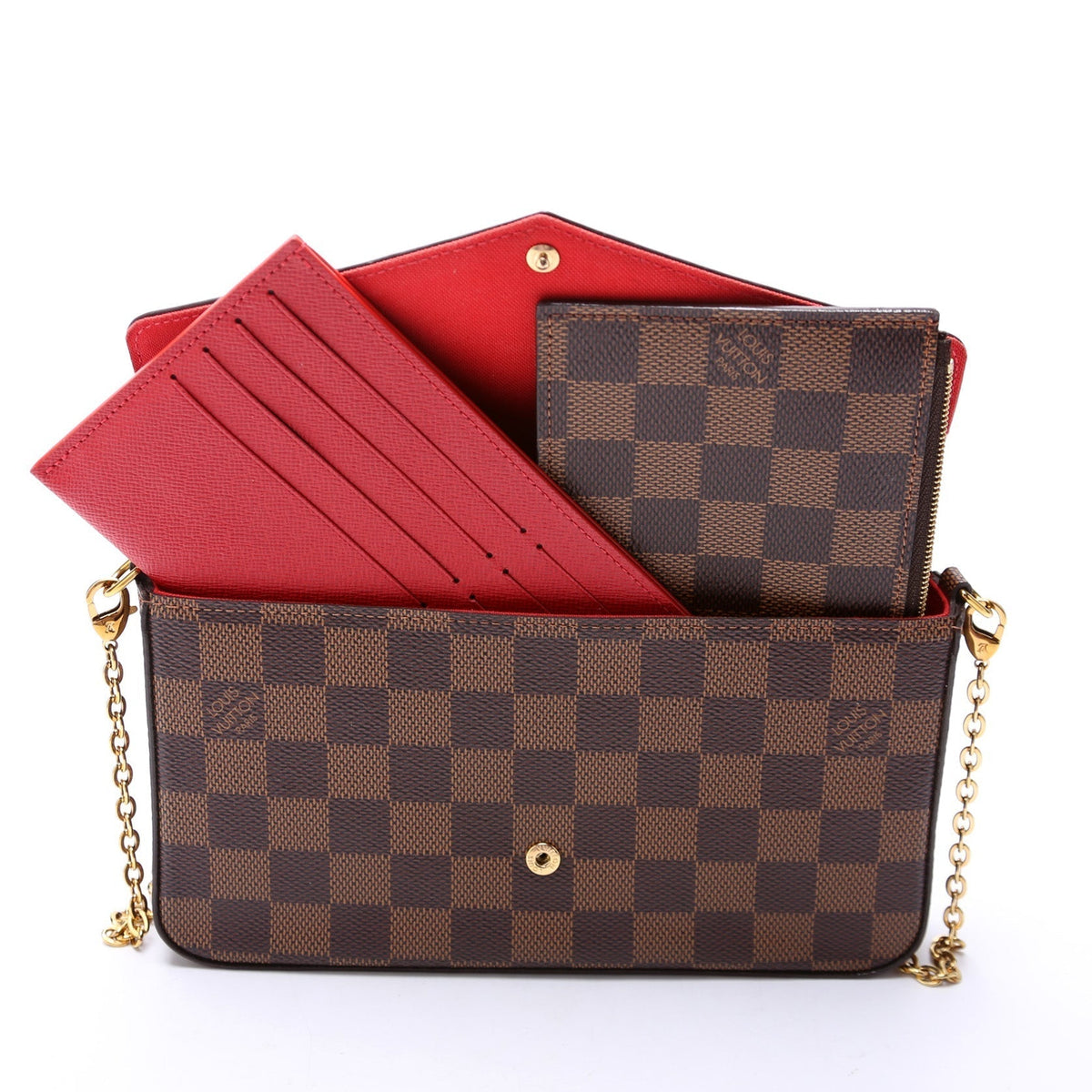 Pochette Felicie Damier Ebene