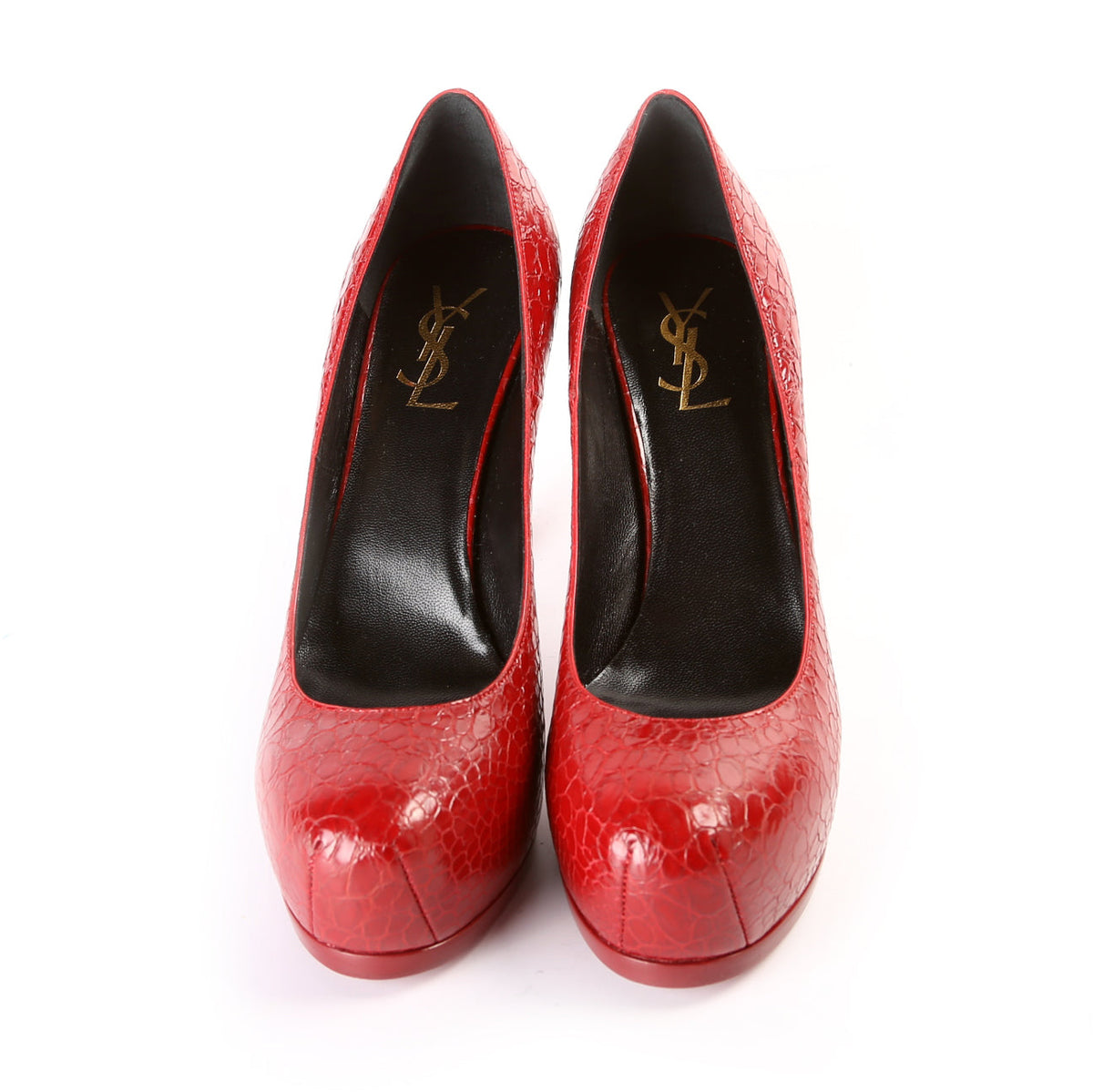 Embossed Leather Pumps Size .