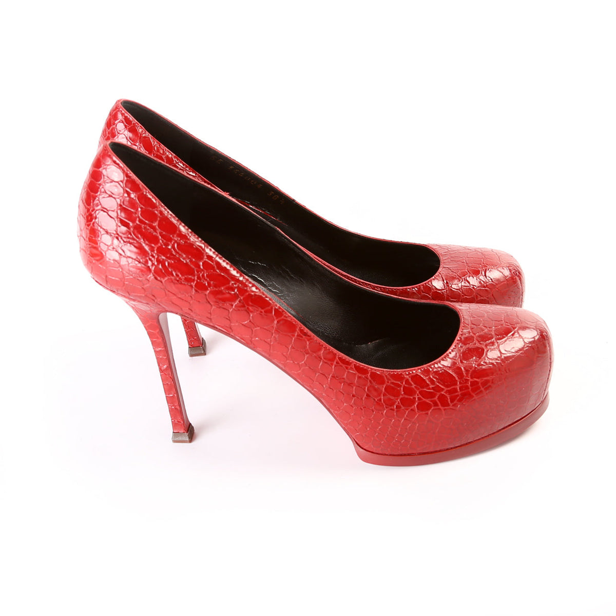 Embossed Leather Pumps Size .