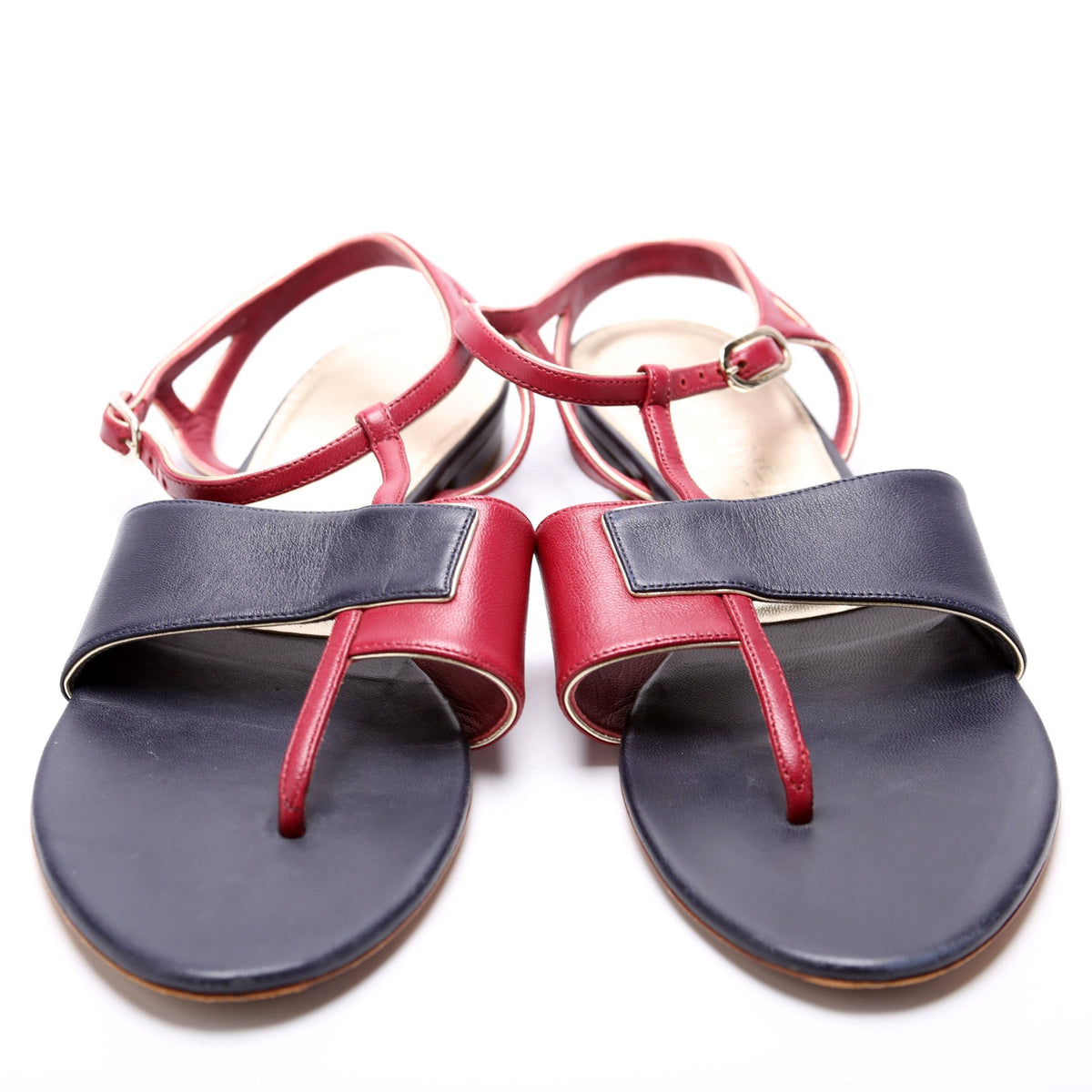 Leather Flat Sandals Size 39.5