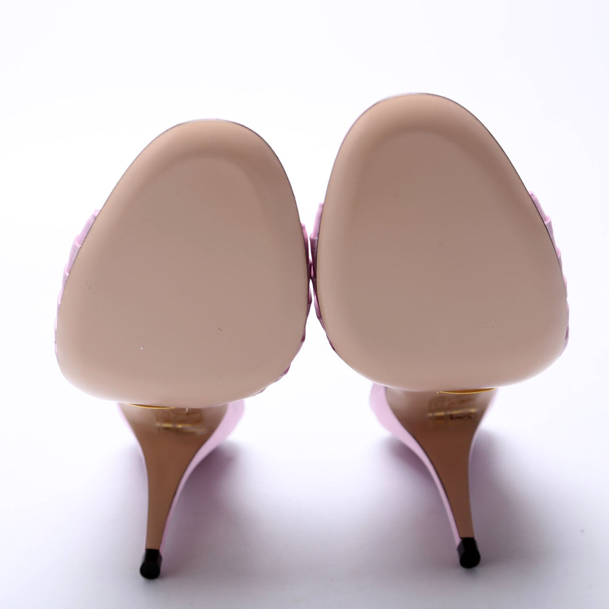 Double G Satin Sandal Heels Size .