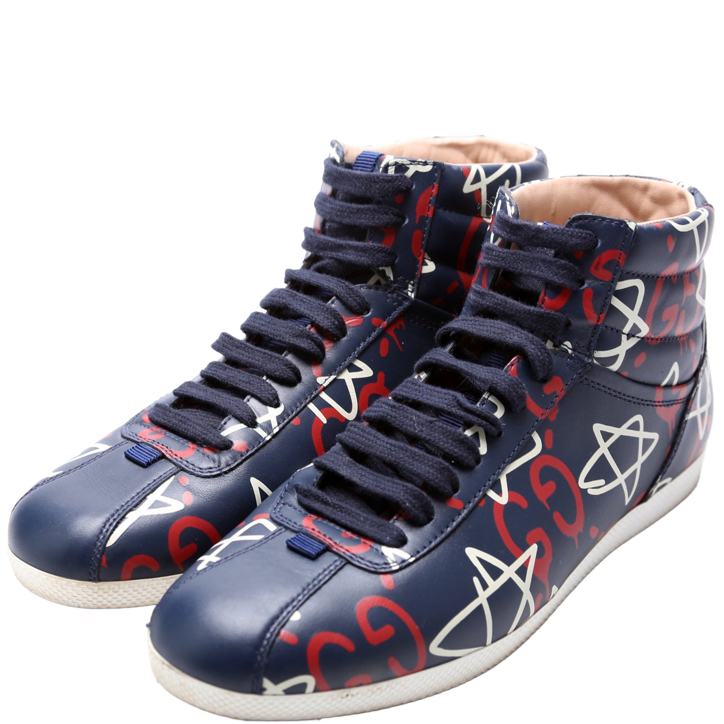 Gucci Logo Hightop Sneakers Size .