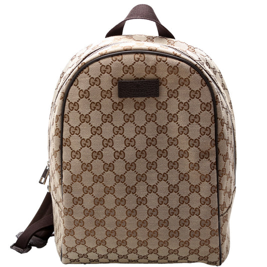 GG Canvas Travel Backpack