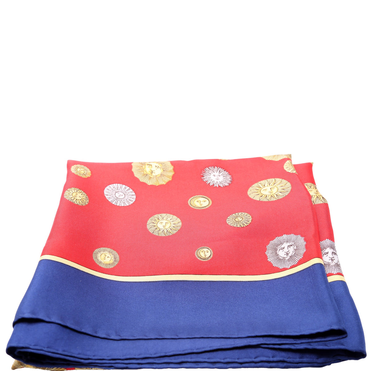 Sun Print Silk Square Scarf