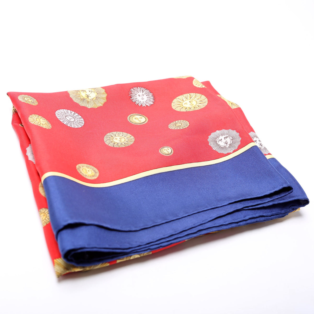 Sun Print Silk Square Scarf