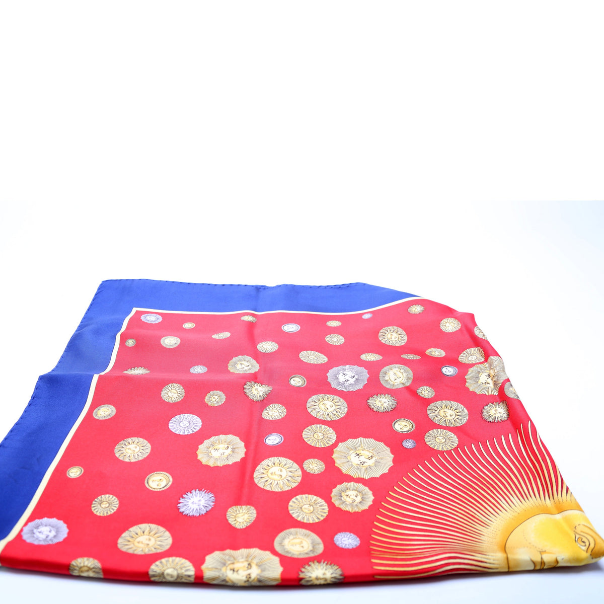 Sun Print Silk Square Scarf