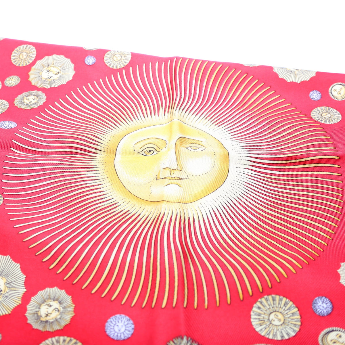 Sun Print Silk Square Scarf