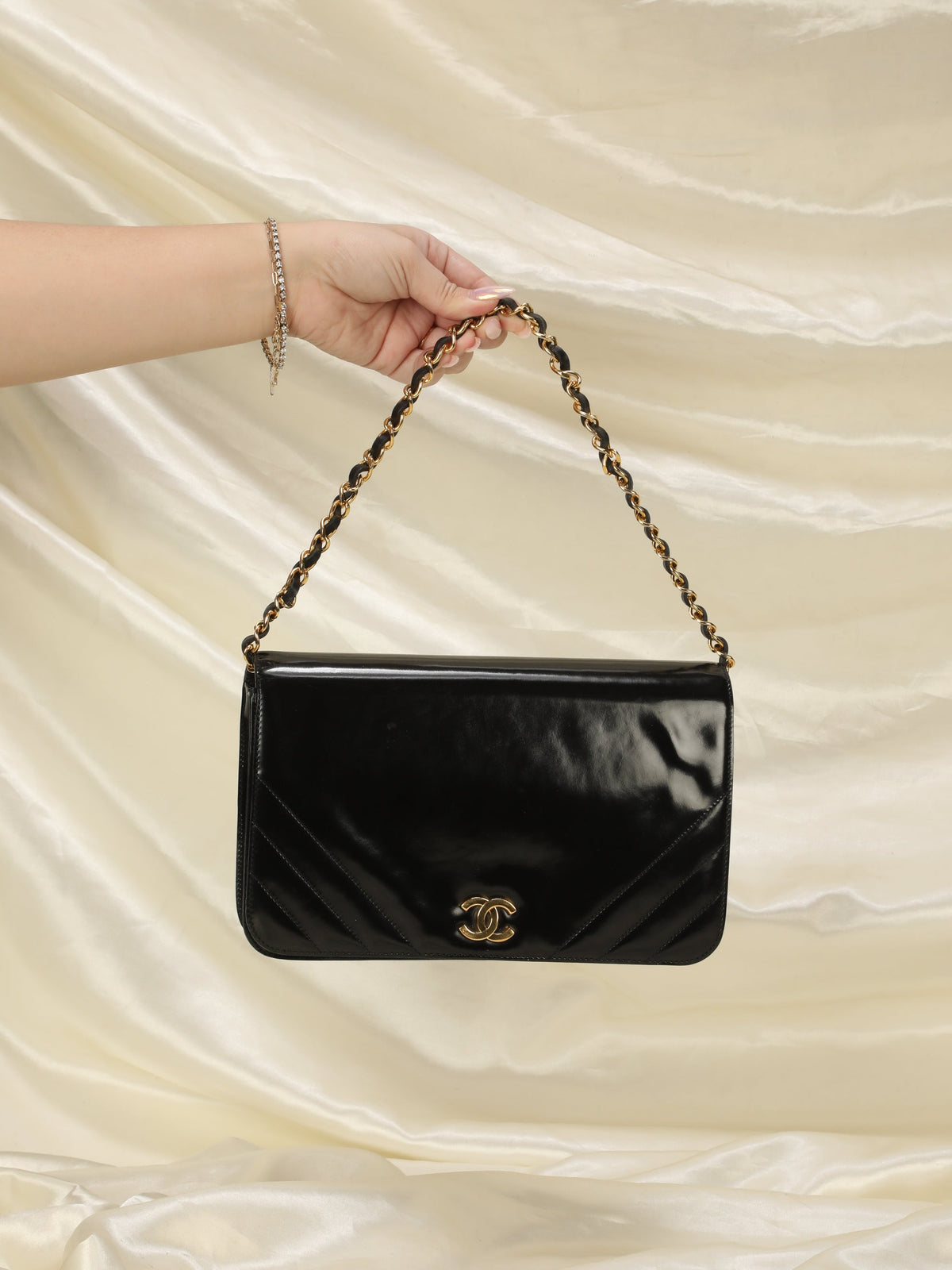 Chanel Patent Medium Full Flap