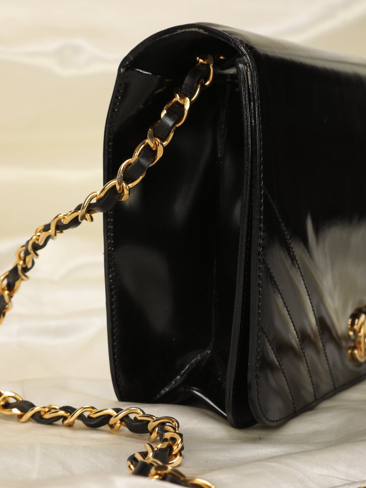 Chanel Patent Medium Full Flap