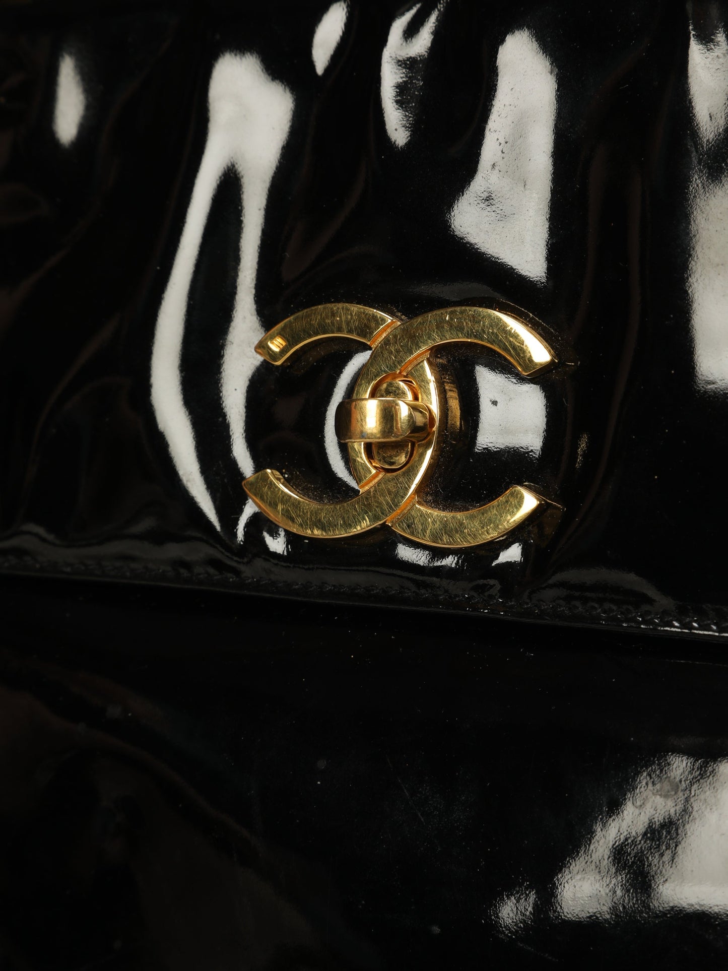 Chanel Patent Double-Sided Tote