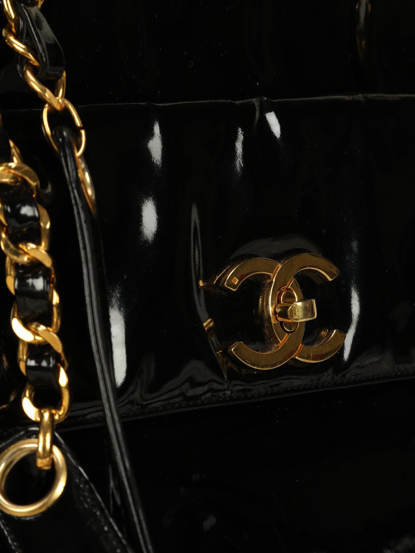 Chanel Patent Double-Sided Tote