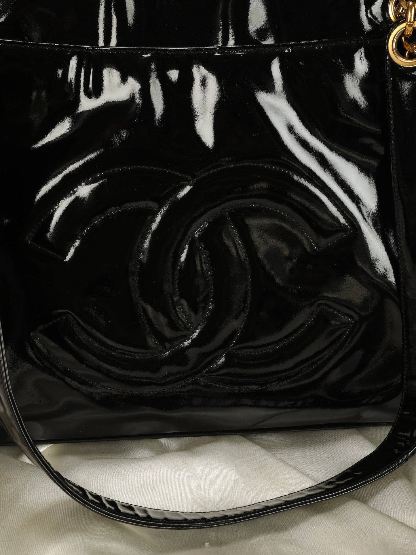 Chanel Patent Double-Sided Tote