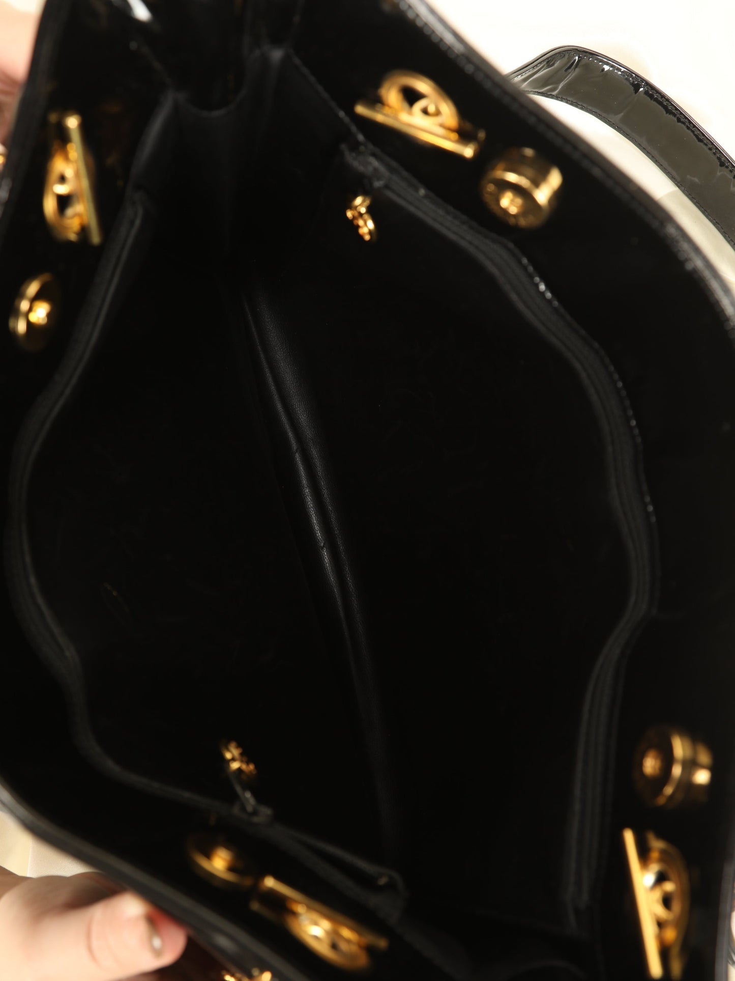 Chanel Patent Double-Sided Tote