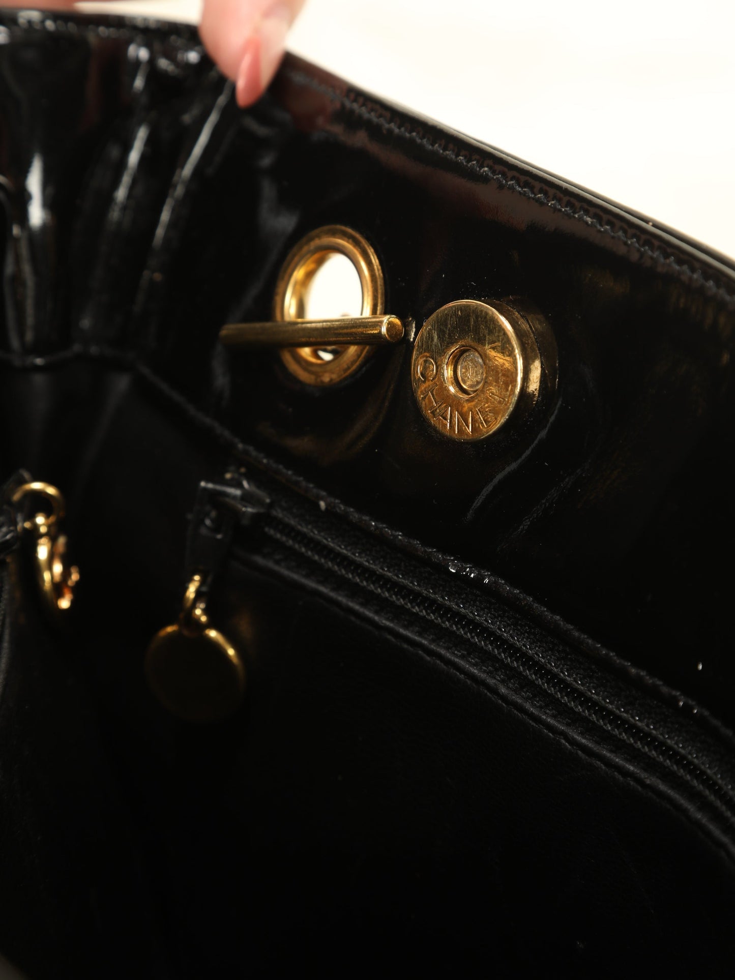 Chanel Patent Double-Sided Tote