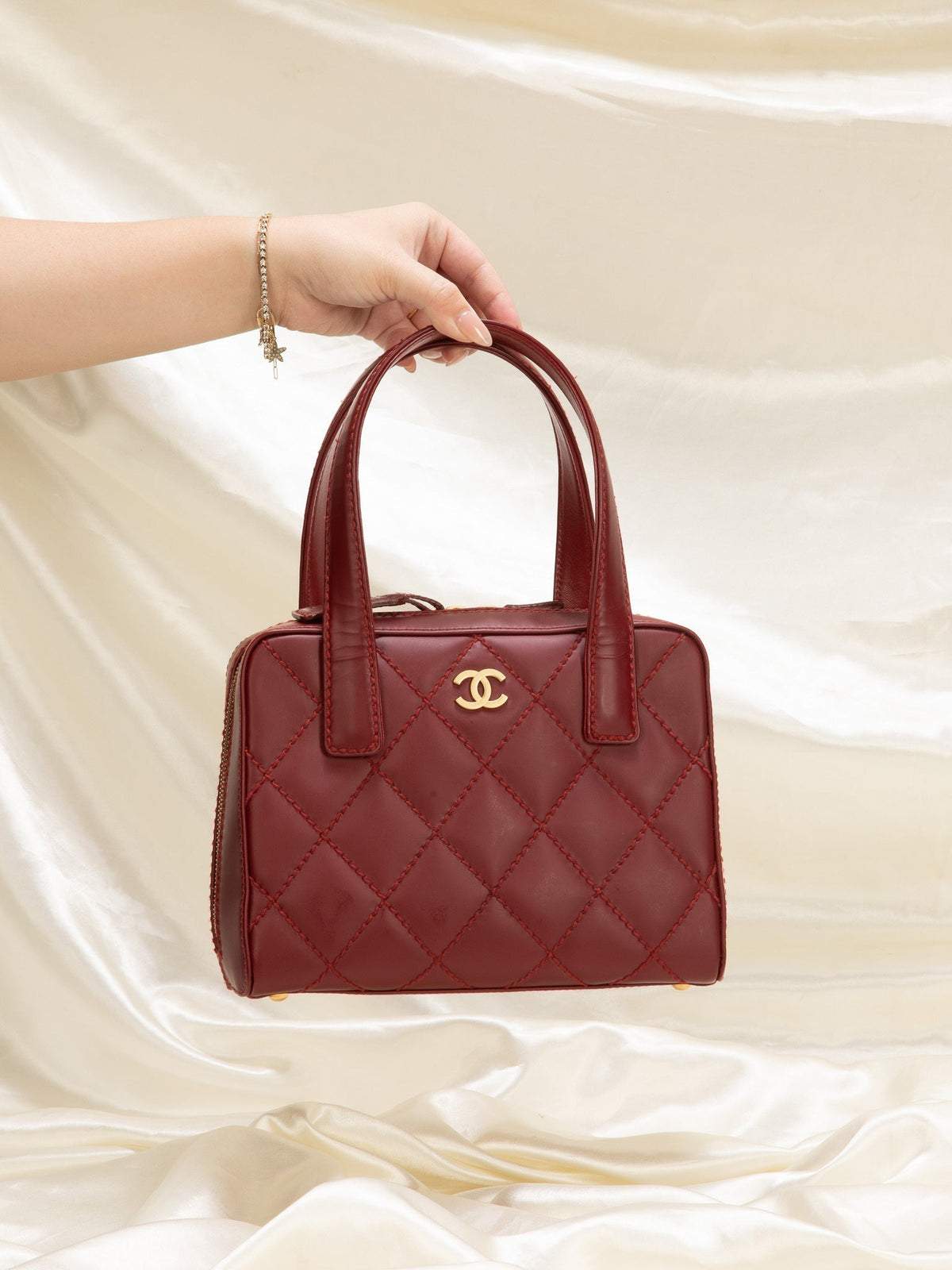 Chanel Quilted Bowler Bag