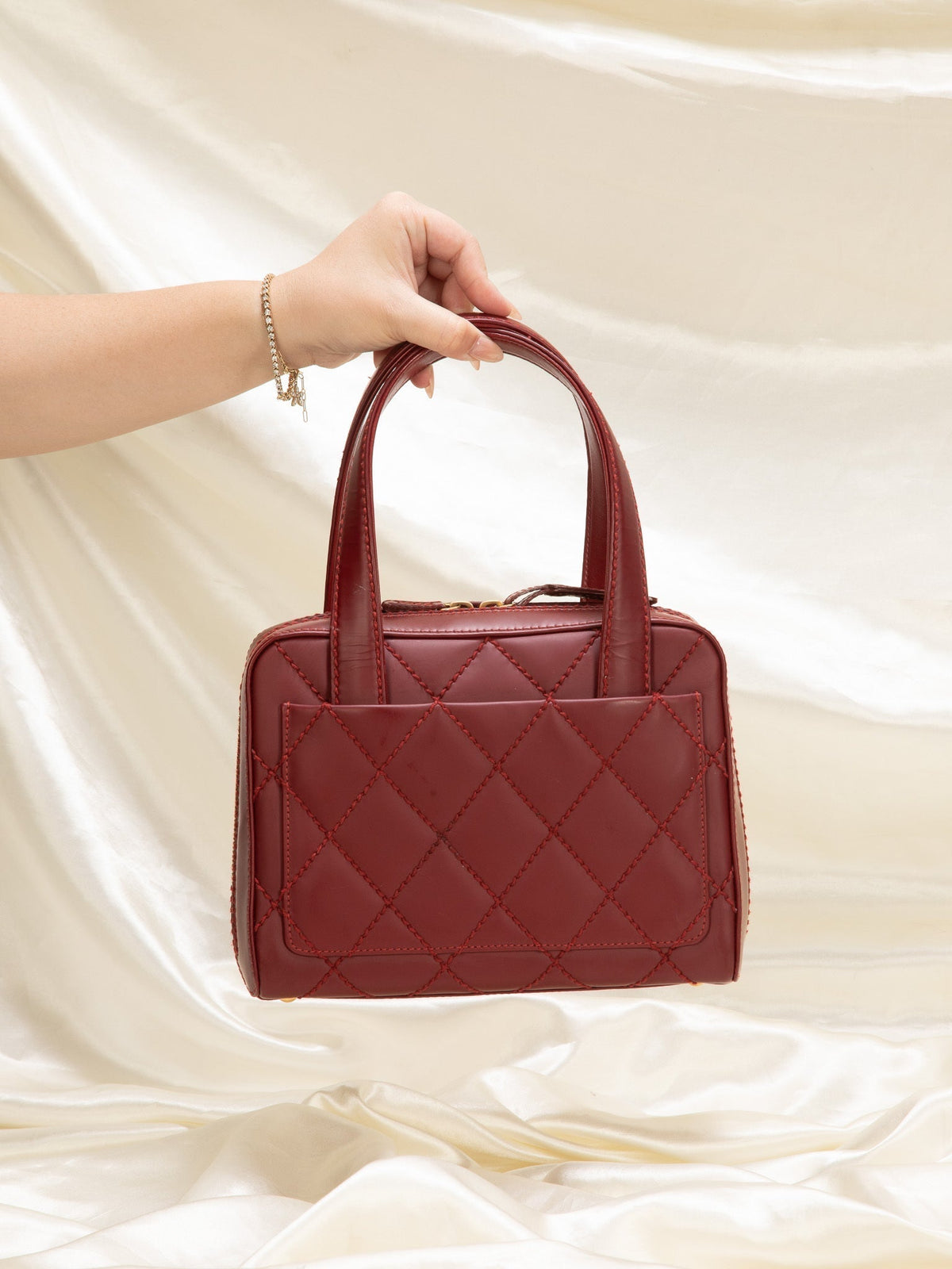 Chanel Quilted Bowler Bag