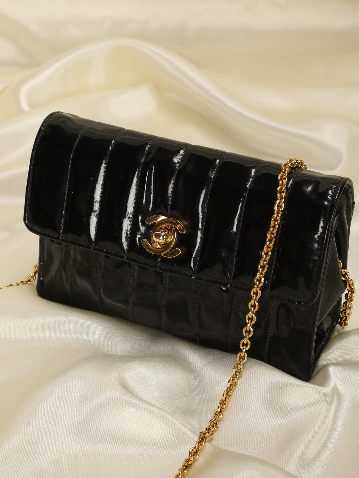 Chanel Patent Vertical Mini Bag