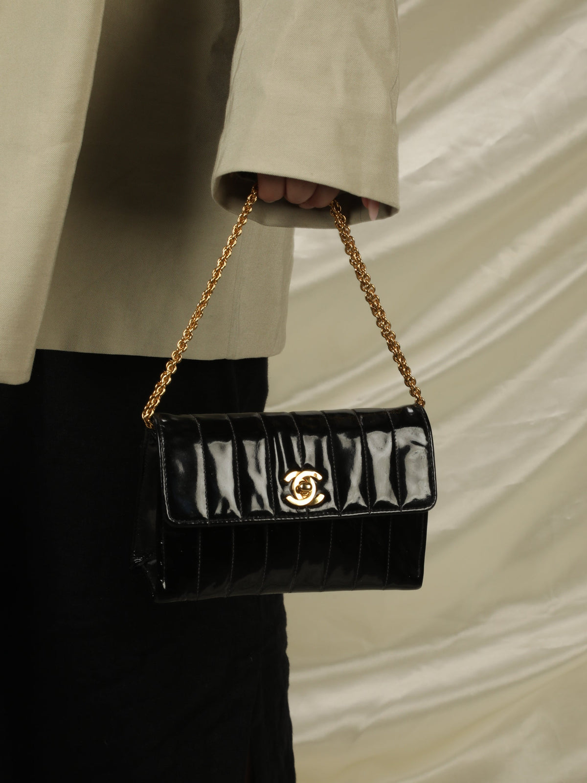 Chanel Patent Vertical Mini Bag