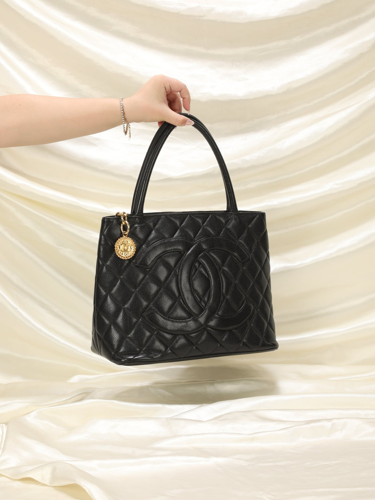 Chanel Medallion Caviar Tote